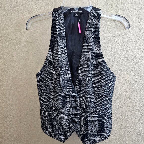 EXPREE DESIGN STUDIO Wool Blend Tweed Boucle Suit Vest Skirt Set~Size 6 - Picture 12 of 16